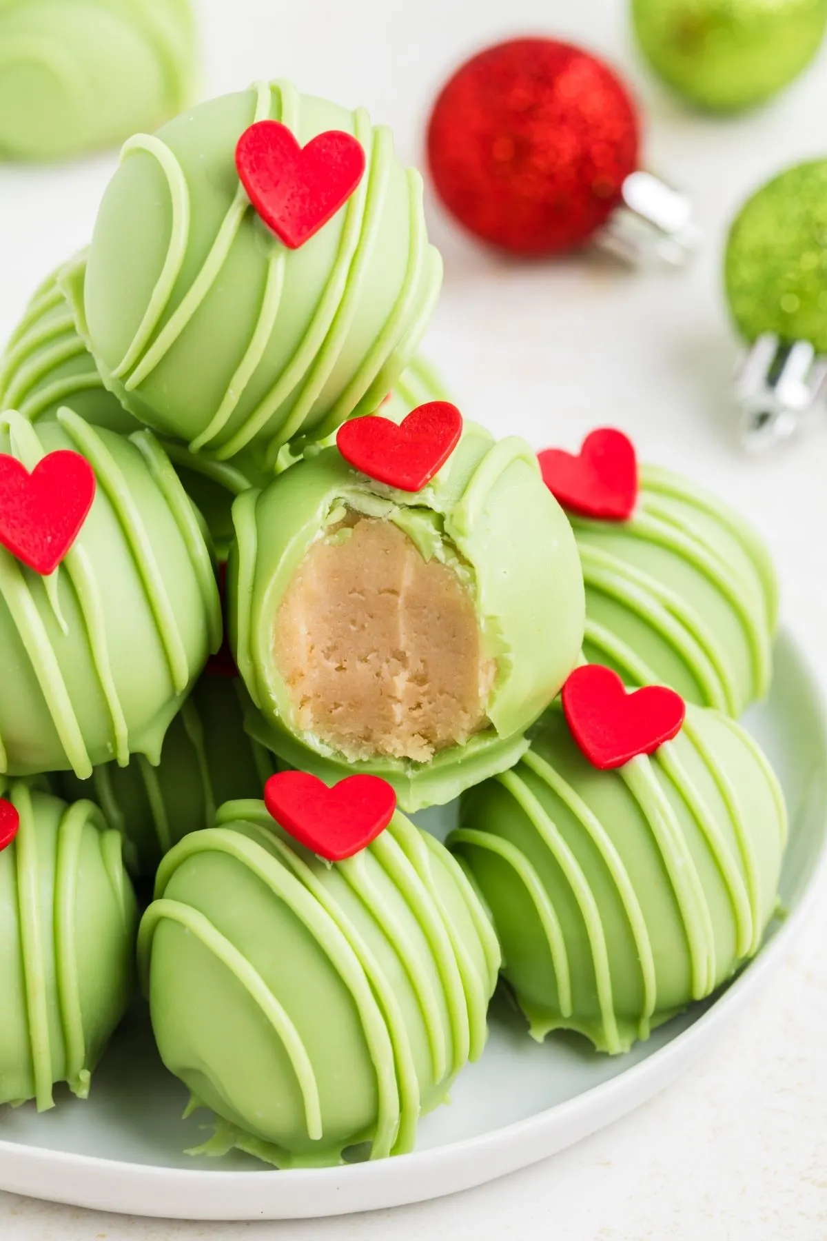 christmas dessert ideas grinch truffles