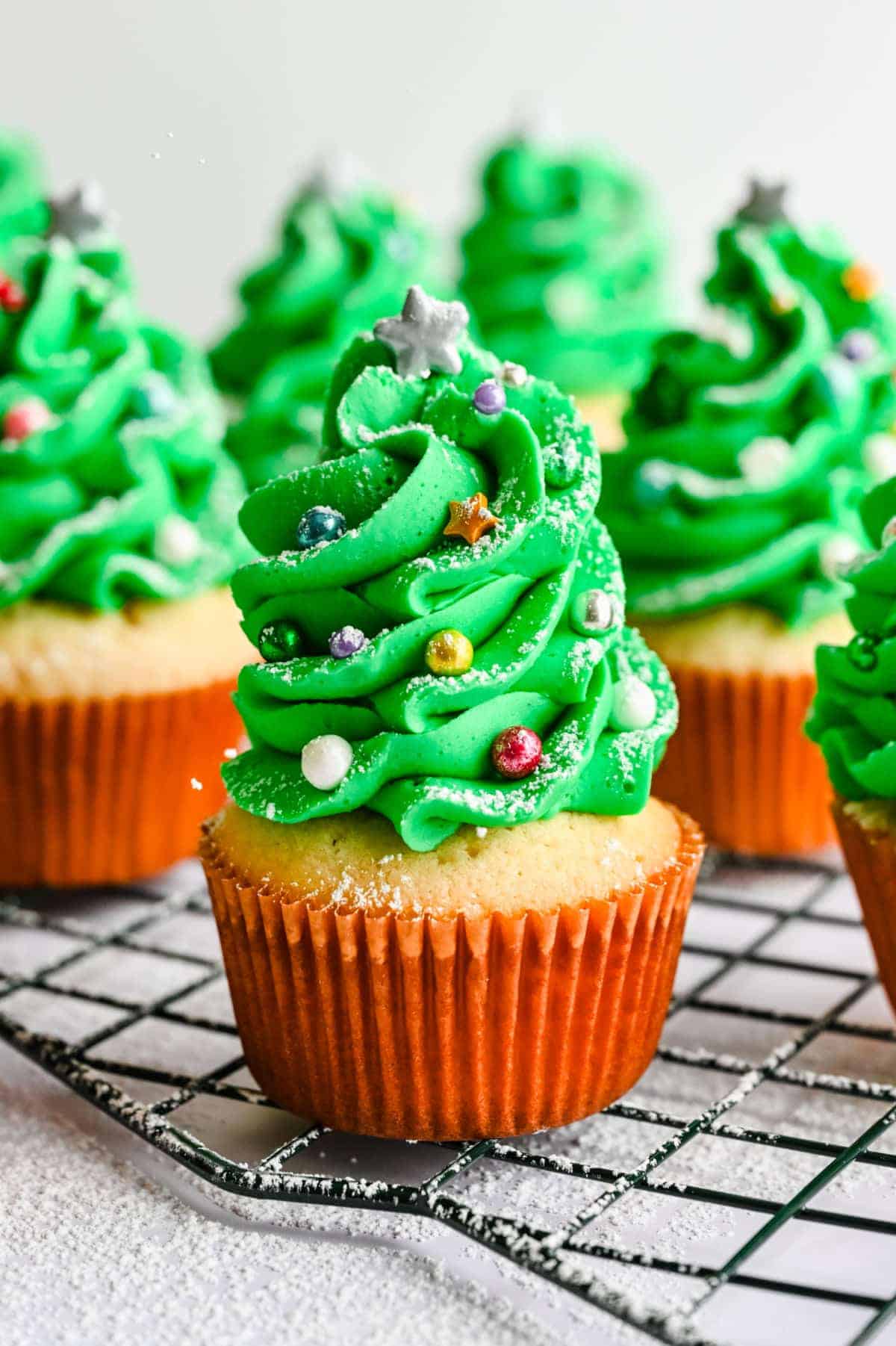 Christmas Tree Cupcakes