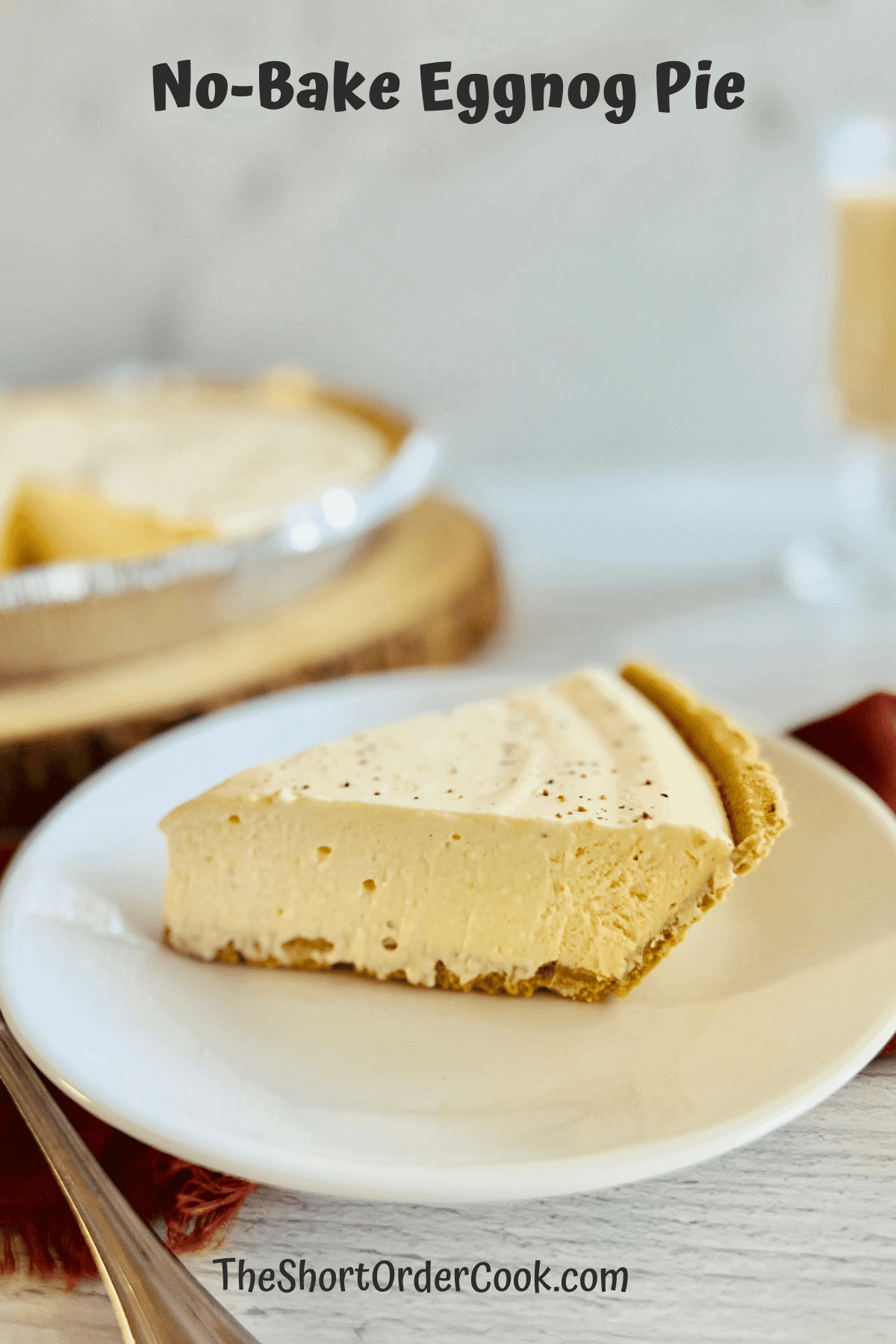 no bake eggnog pie
