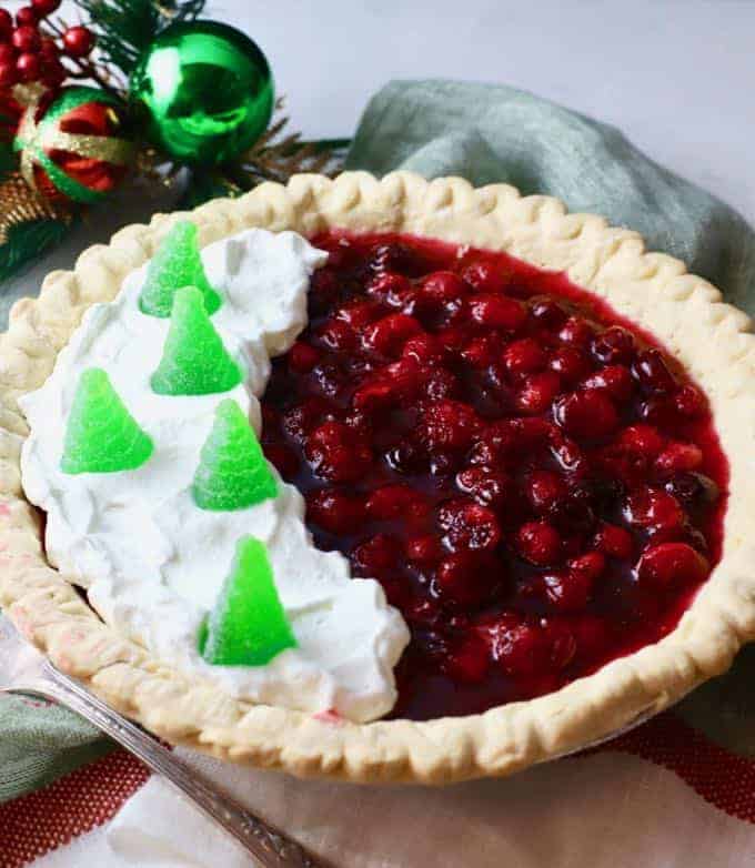 Christmas Cranberry Pie with Orange Marmalade