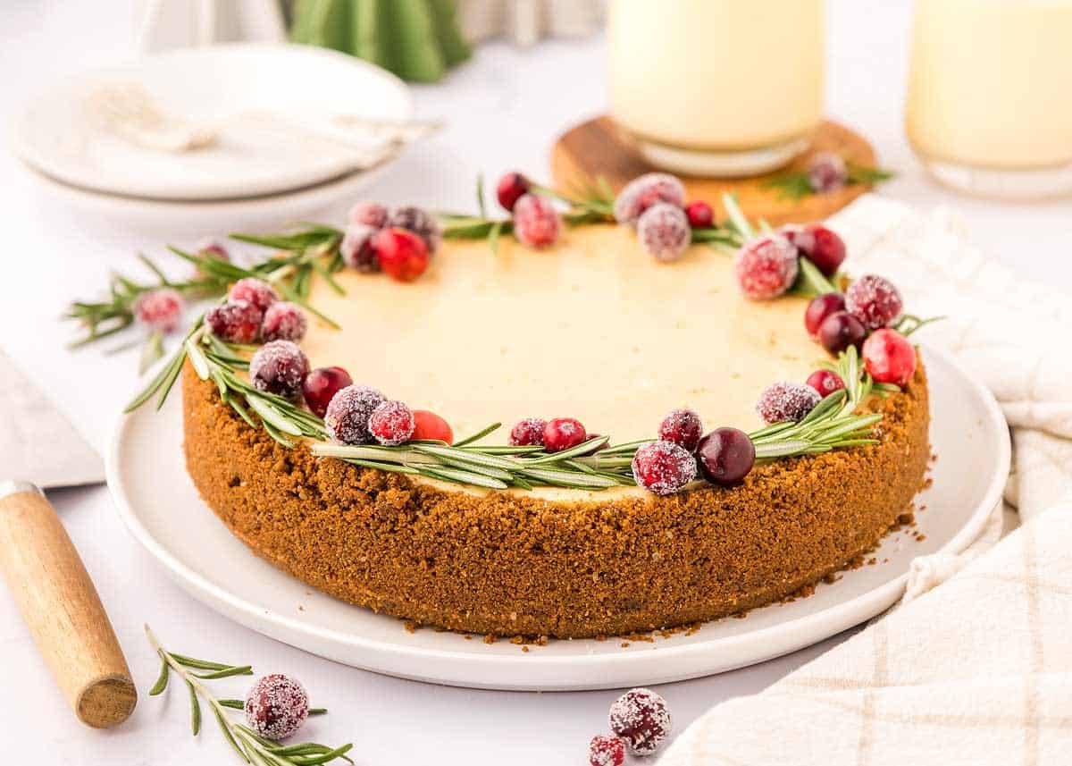 Eggnog Cheesecake Recipe