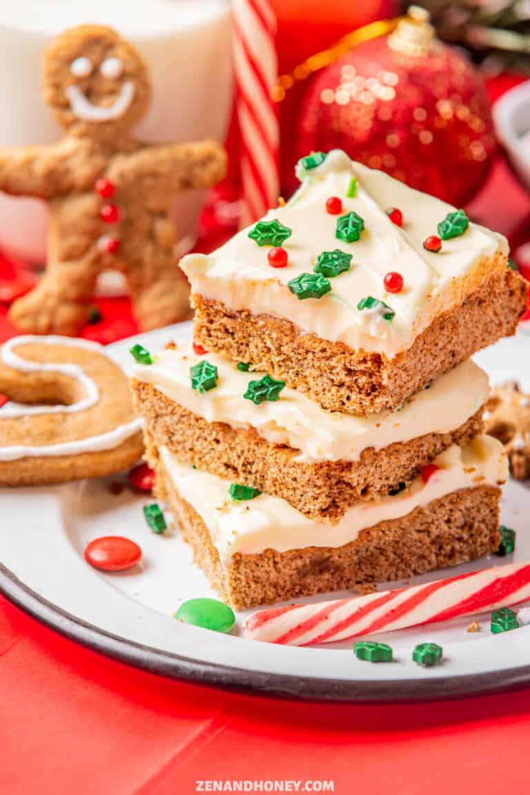 gingerbread bars christmas dessert ideas