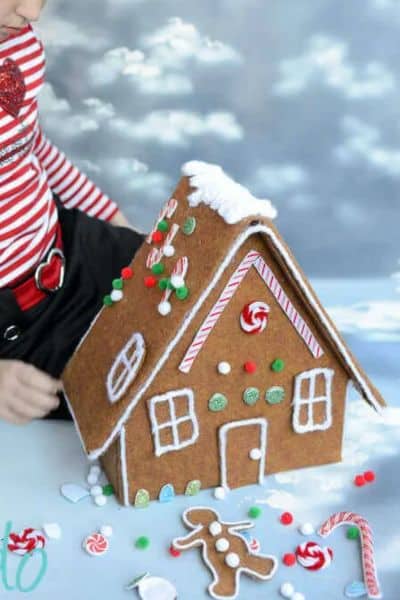 felt gingerbread house craft ideas