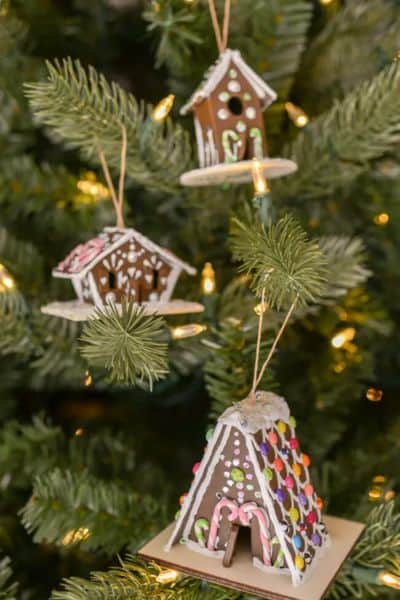 gingerbread house ornaments tutorial