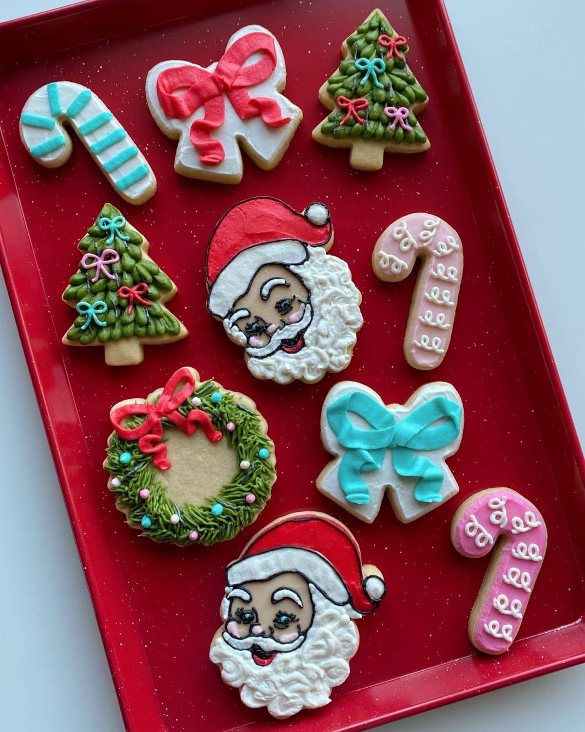 Vintage Santa Sugar Cookies