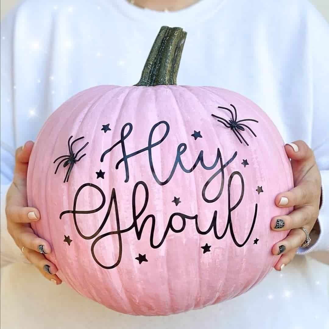 hey ghoul painted pumpkin ideas