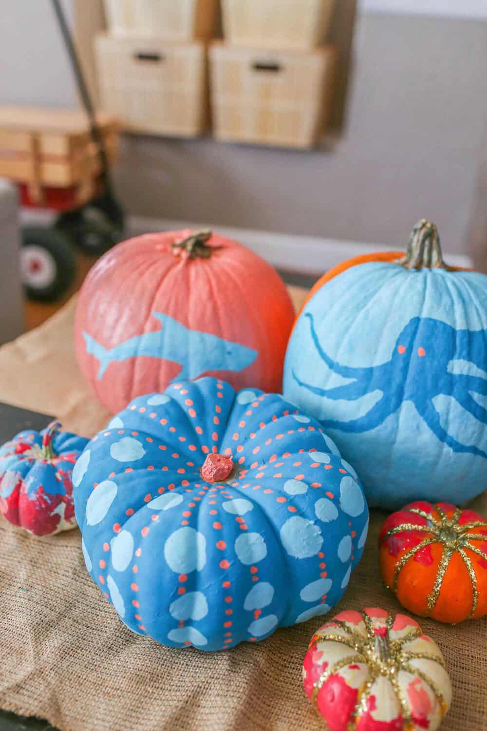 under the sea painted pumpkin ideas