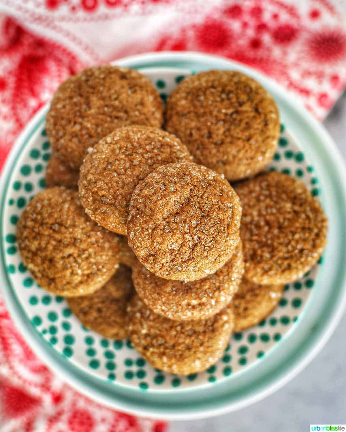 Chewy Ginger Molasses Cookies