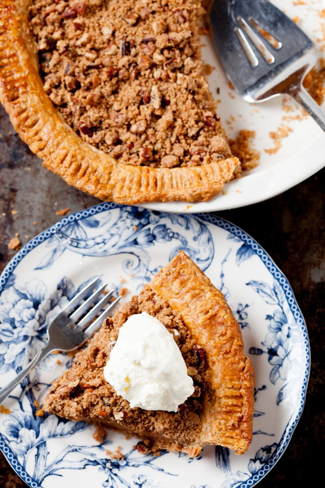 Sweet Potato Pie With Pecan Topping