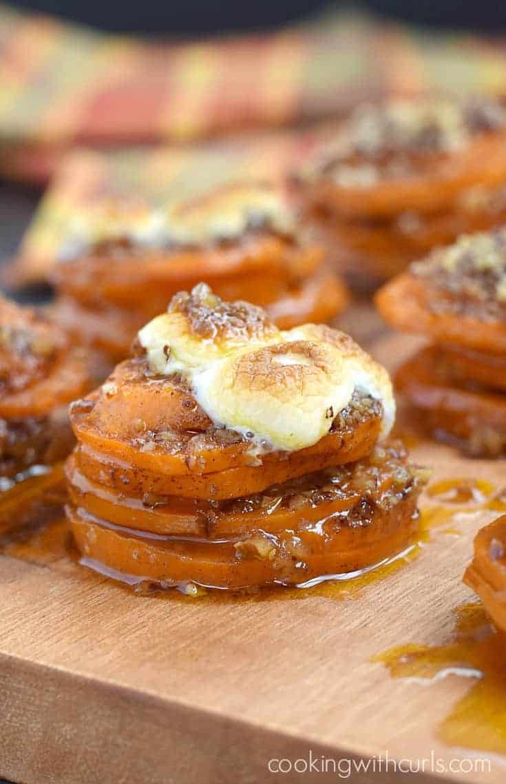 Candied Sweet Potato Stacks