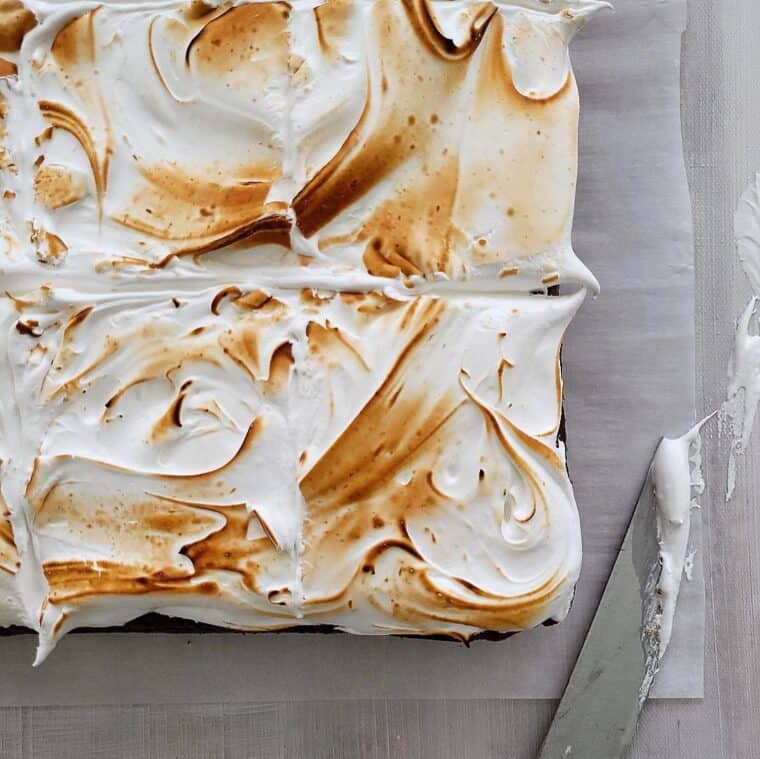 SWEET POTATO CAKE WITH MARSHMALLOW MERINGUE