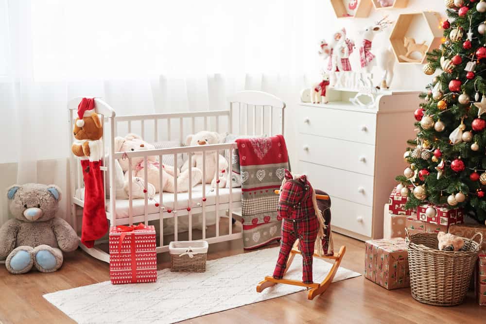 baby first christmas decorate the nursery