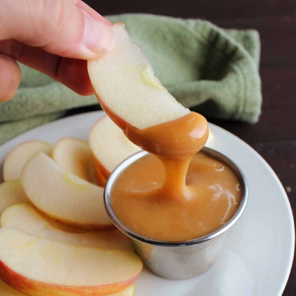 3 Ingredient Caramel Dip For Apples