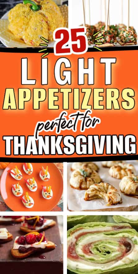 light appetizers for thanksgiving