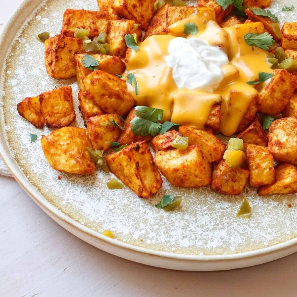 Air Fried Taco Bell Cheesy Fiesta Potatoes