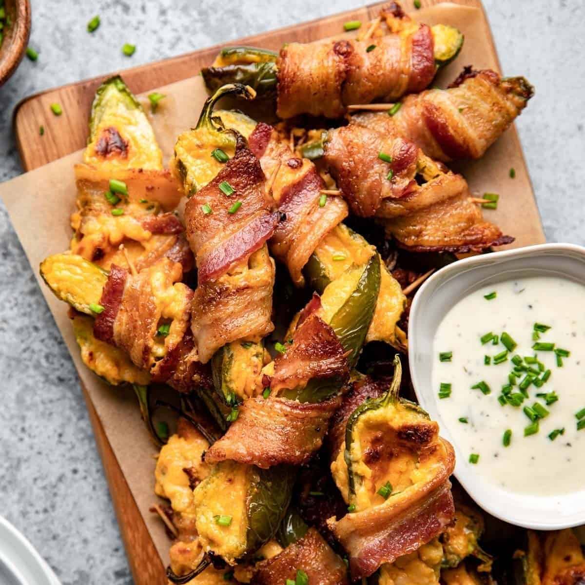 Air Fryer Bacon Wrapped Jalapeo Poppers