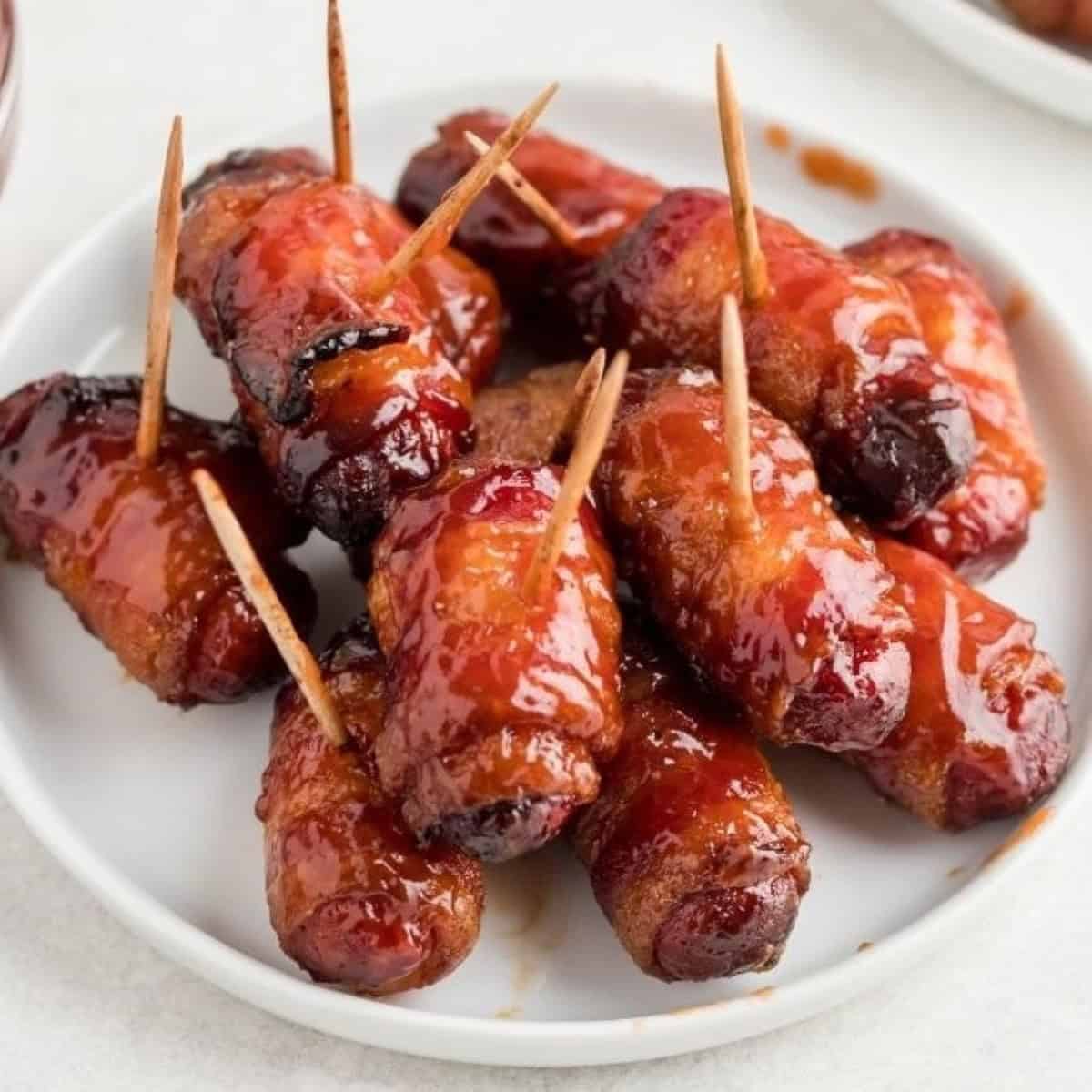 Air Fryer Bacon Wrapped Smokies
