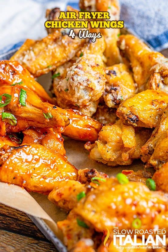 Air Fryer Chicken Wings Recipe 4 Ways
