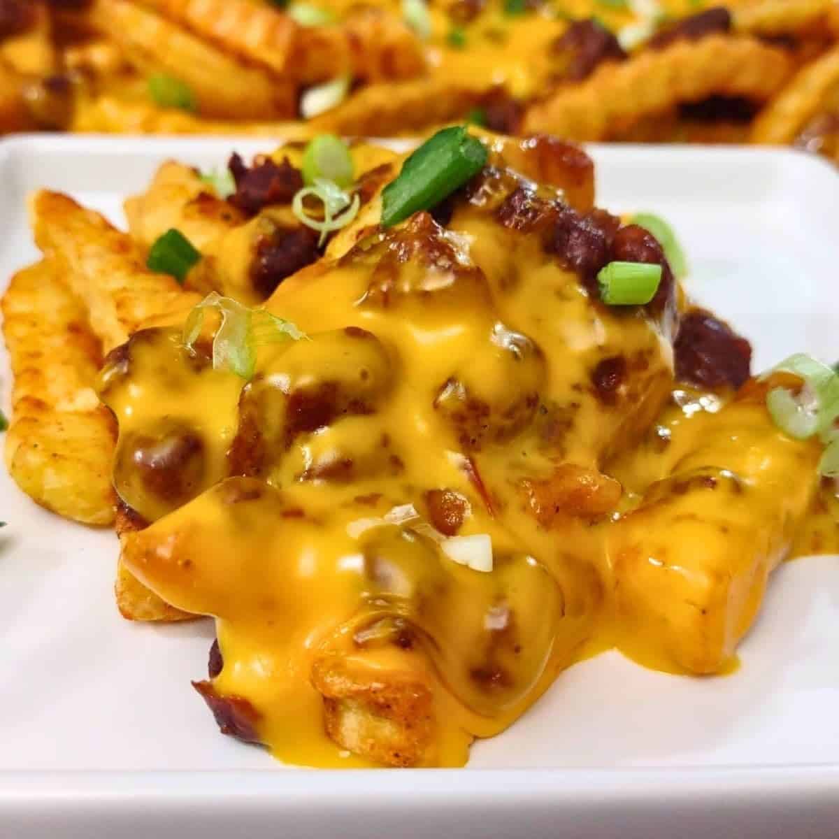 Air Fryer Chili Cheese Fries