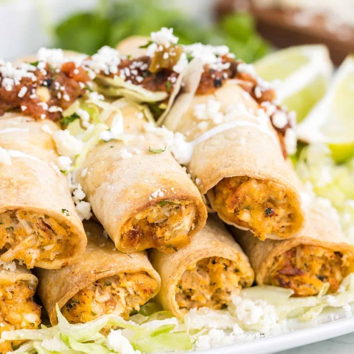 Air Fryer Homemade Taquitos