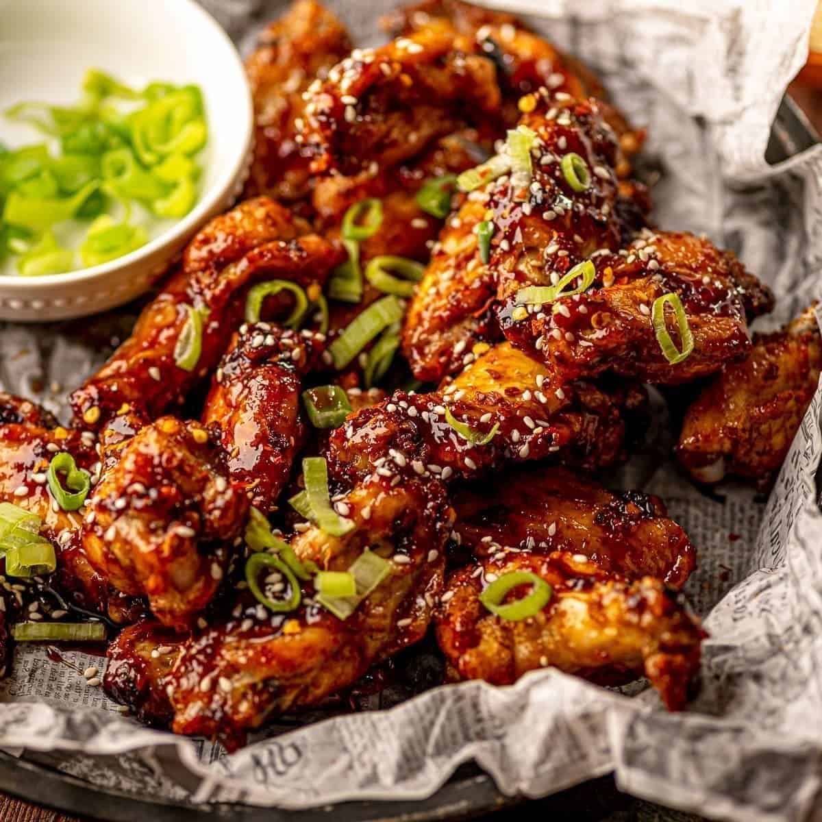 Air Fryer Honey Garlic Chicken Wings