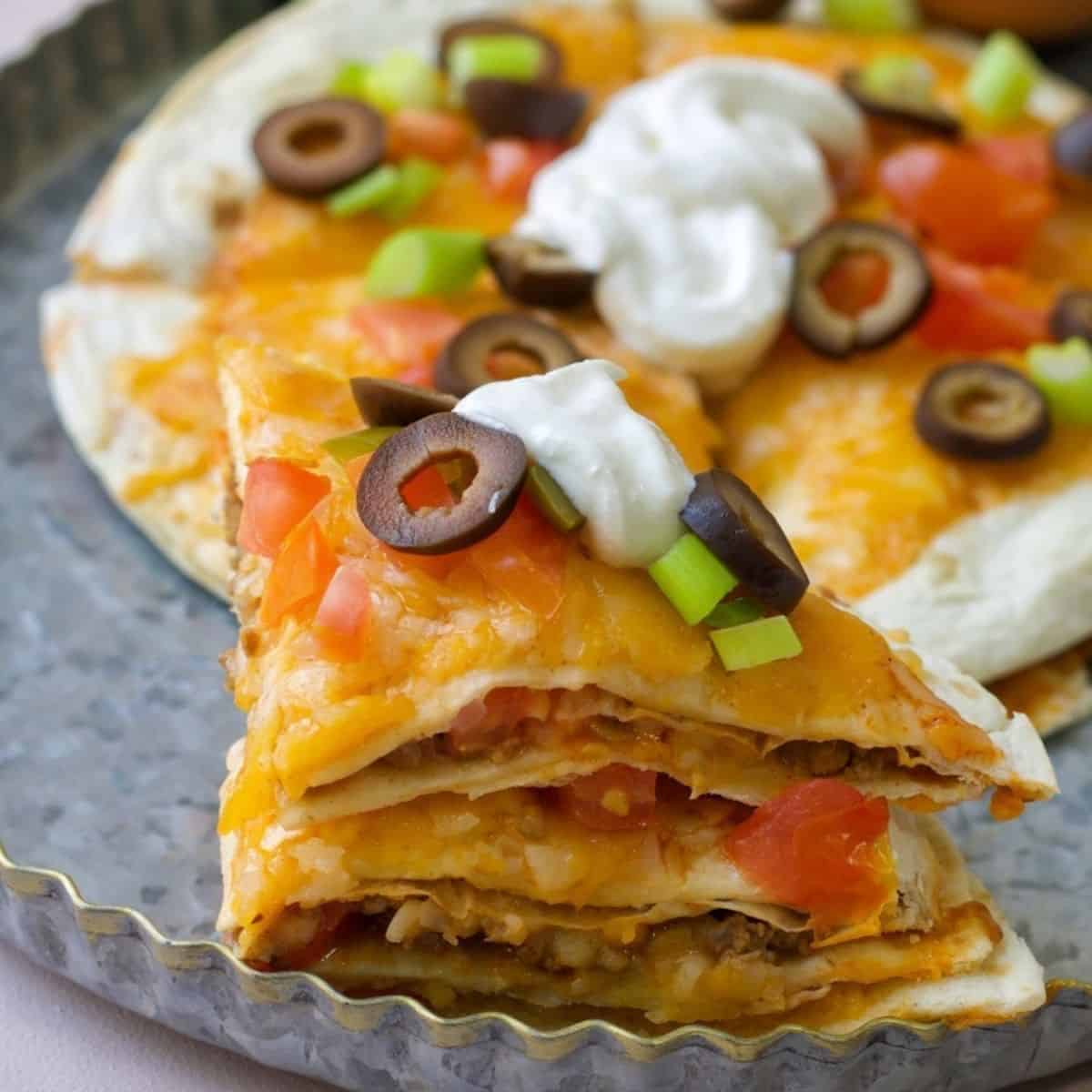 Air Fryer Keto Taco Bell Mexican Pizza