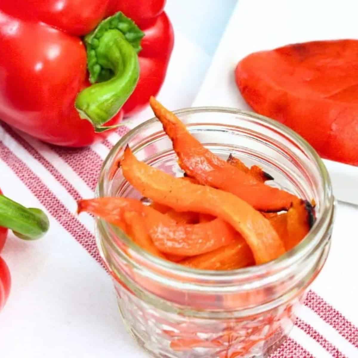 Air Fryer Roasted Red Peppers