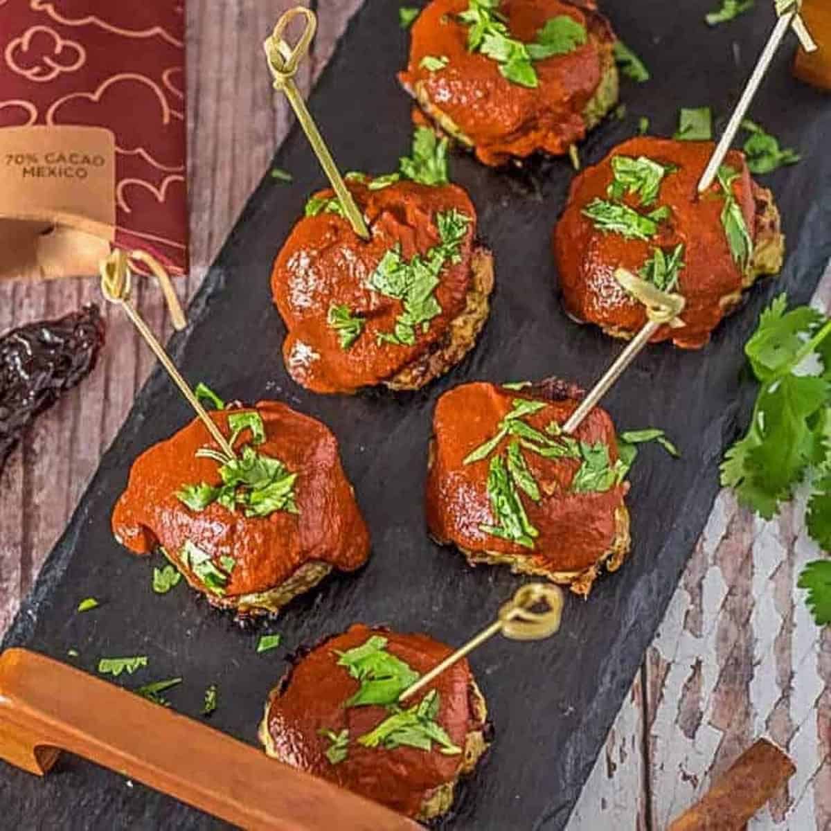 Ancho Chocolate Bbq Sauce Mexican Meatballs
