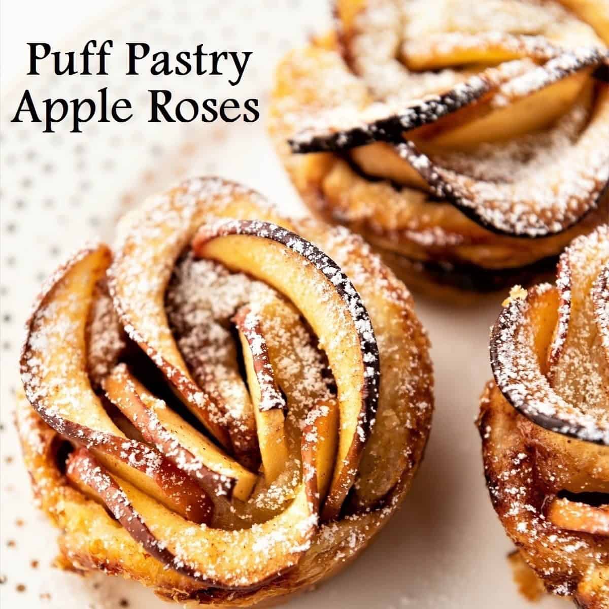 Apple Roses With Puff Pastry