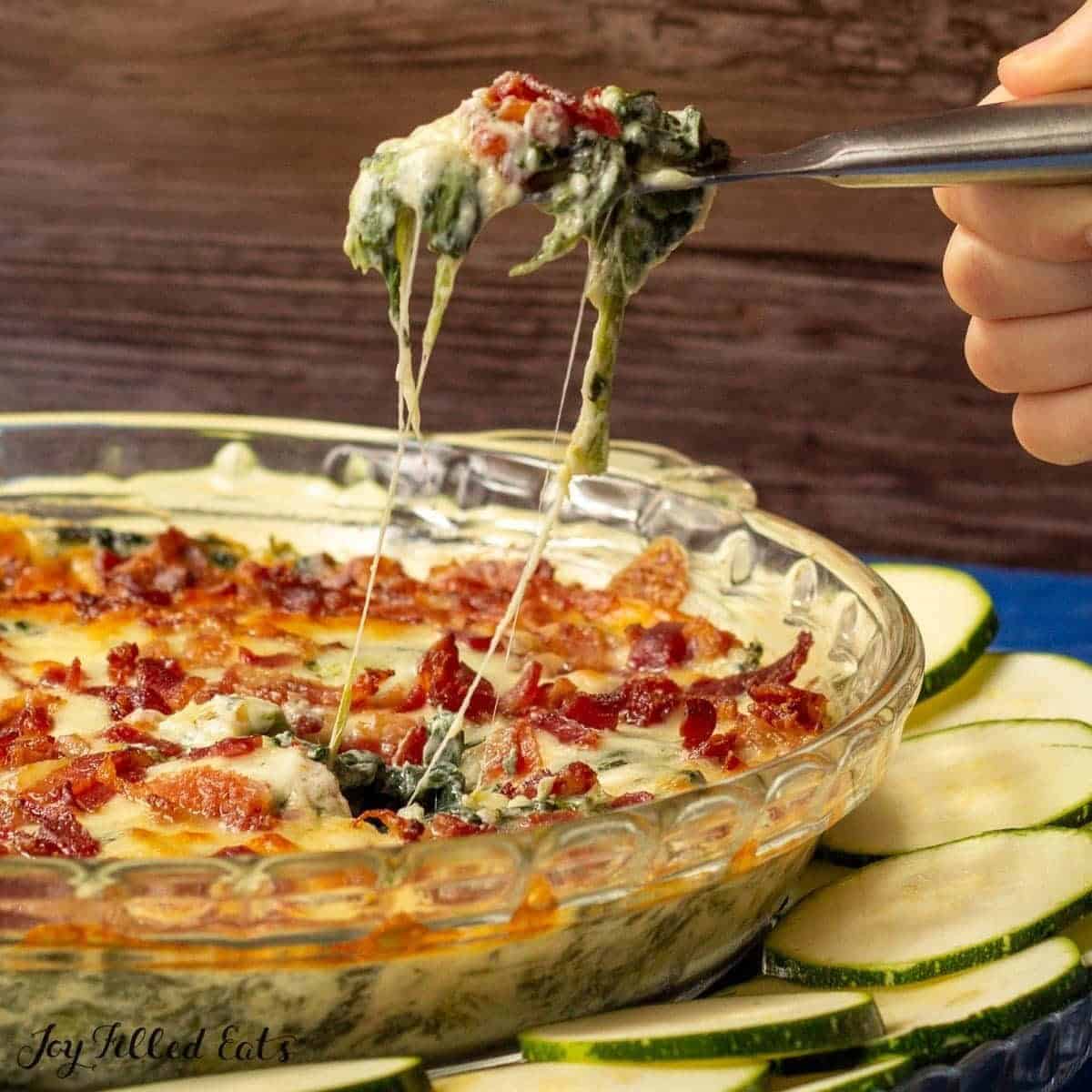 Bacon Caesar Spinach Dip