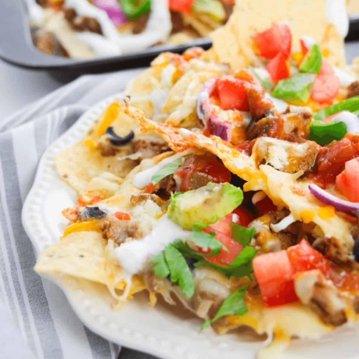 Beef Sausage Nachos