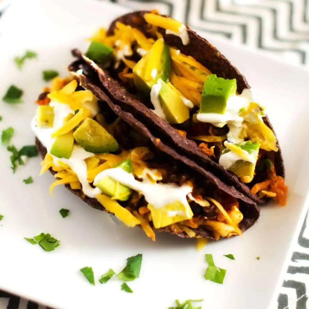 Black Bean Corn And Avocado Tacos Gluten Free Vegetarian