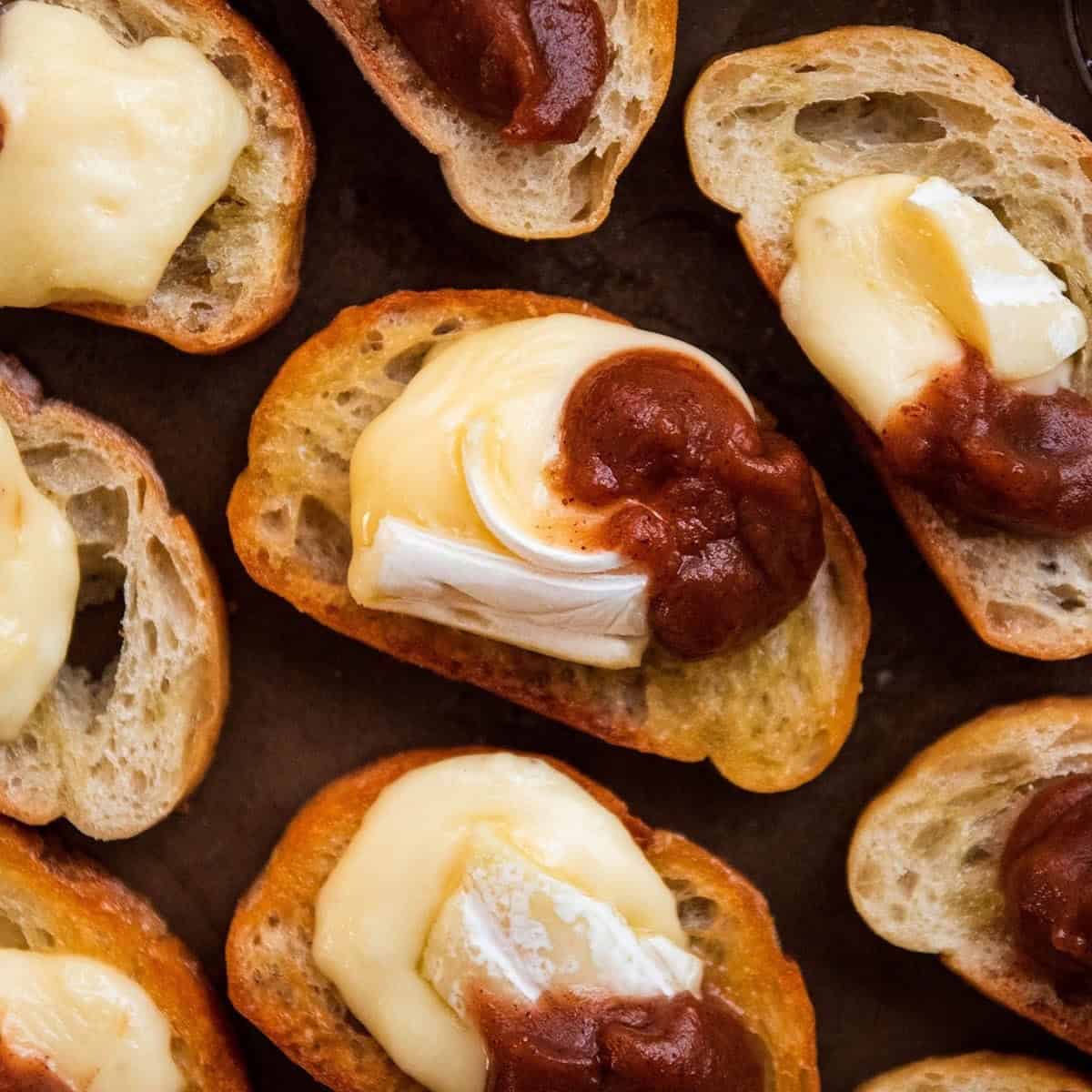Brie And Apple Butter Crostini