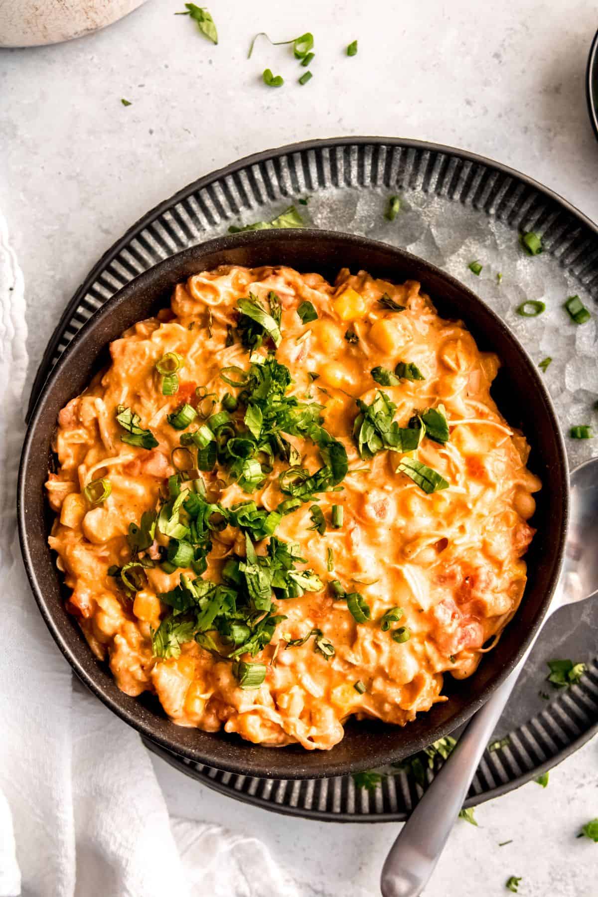 Slow Cooker Buffalo Chicken Chili