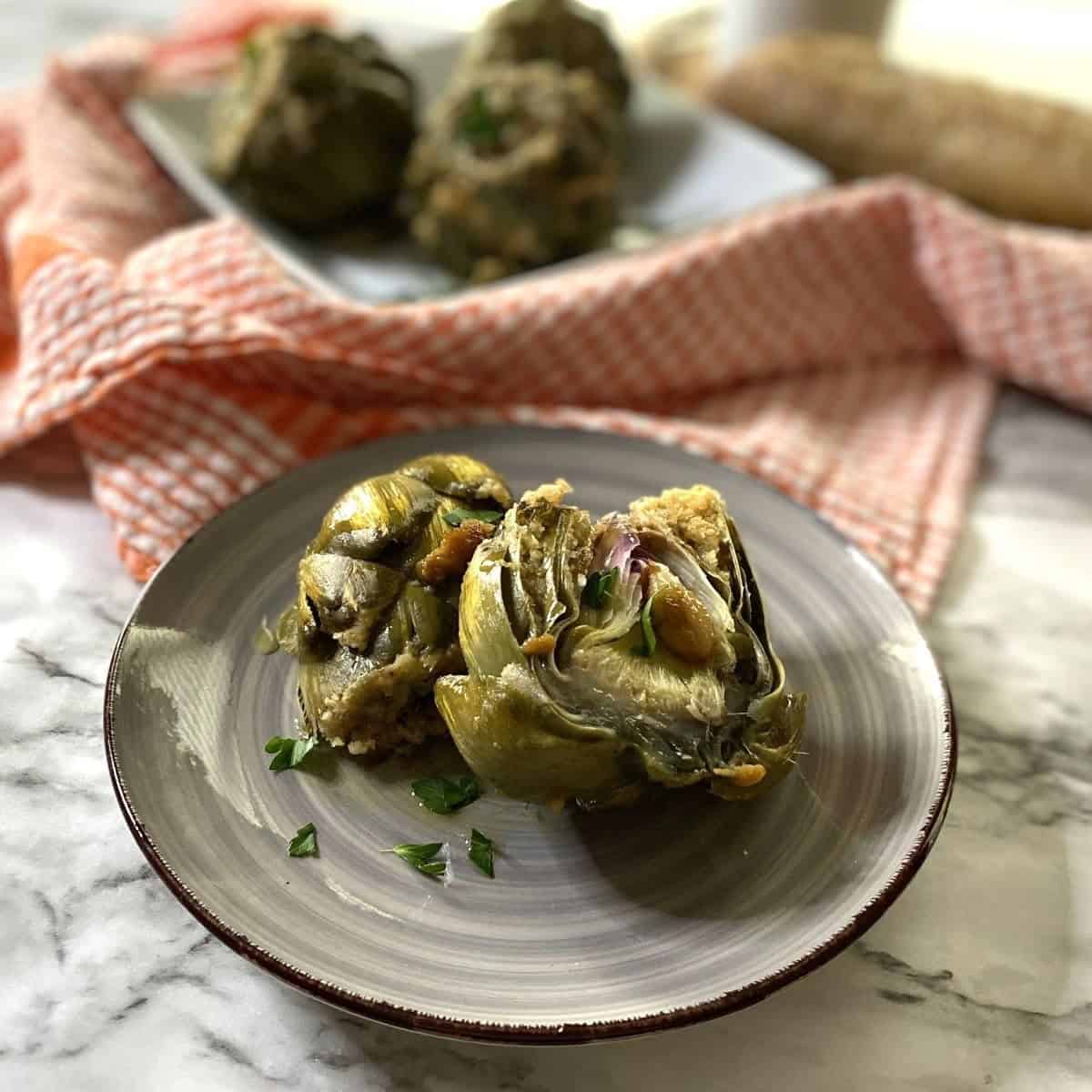 Carciofi Ripieni Stuffed Artichokes