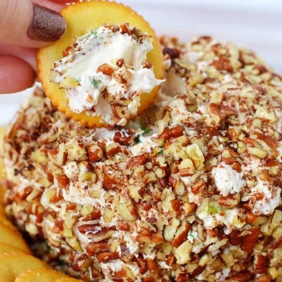 Cheeseball With Ham And Pecans