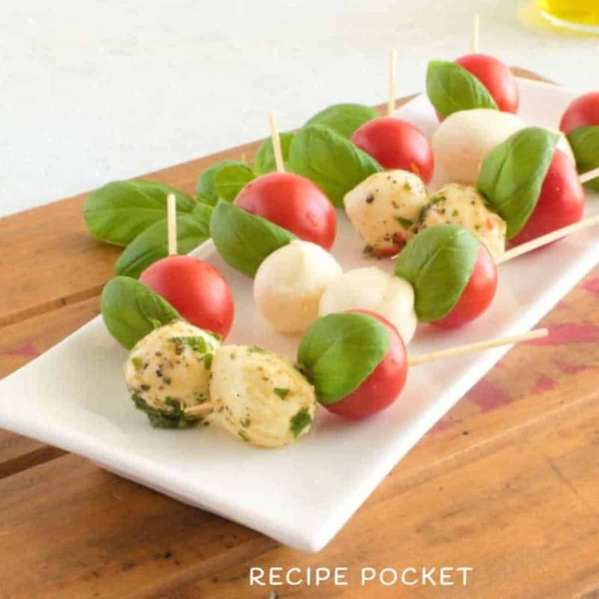 Cherry Tomato And Bocconcini Skewers