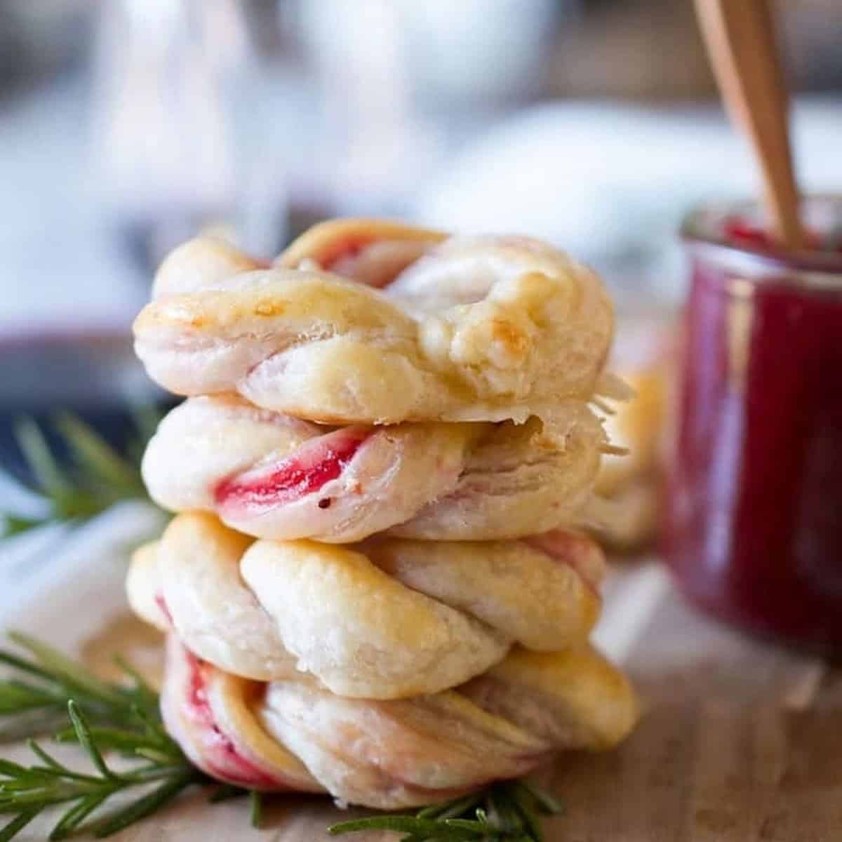 Cranberry Brie Donuts