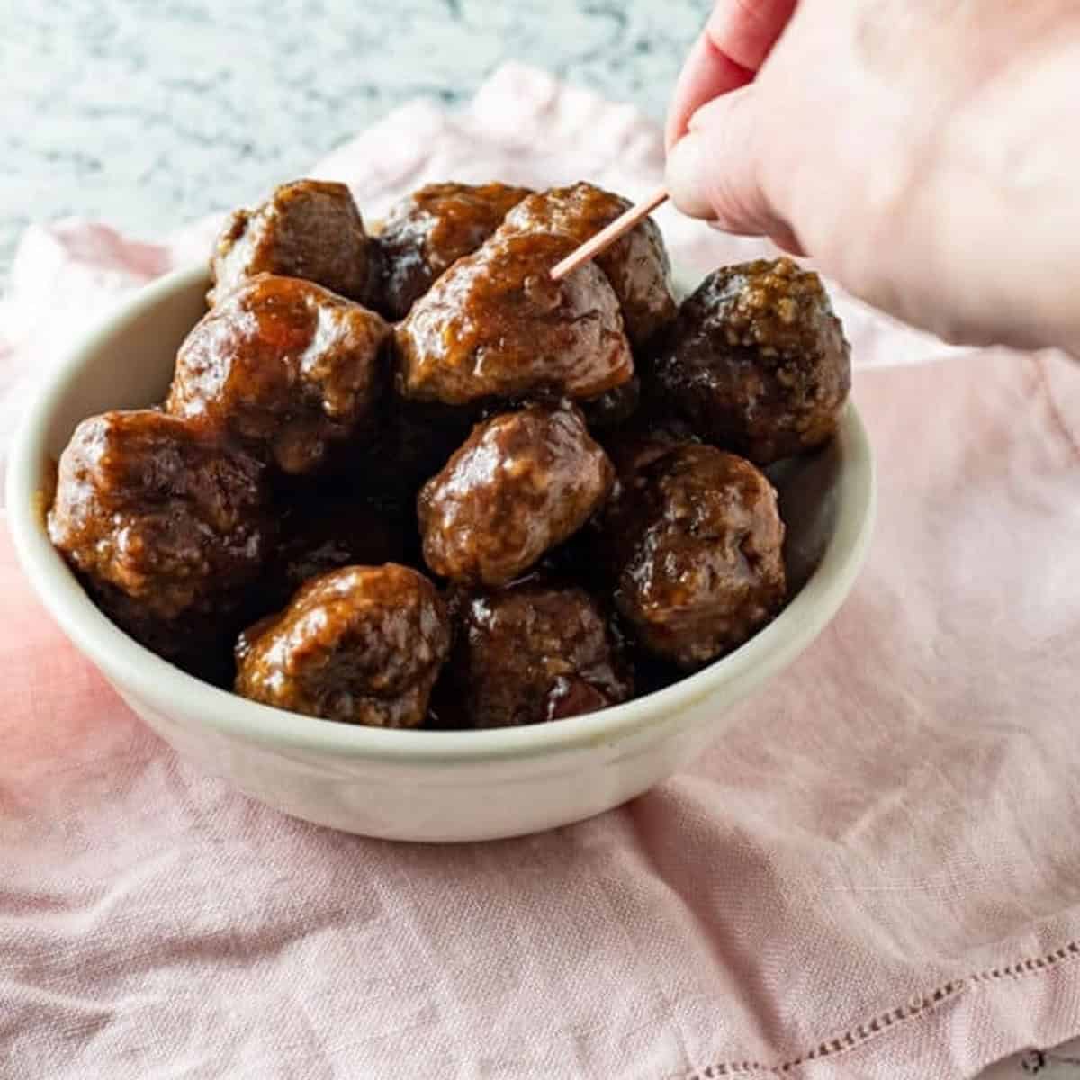 Cranberry Orange Cocktail Meatballs