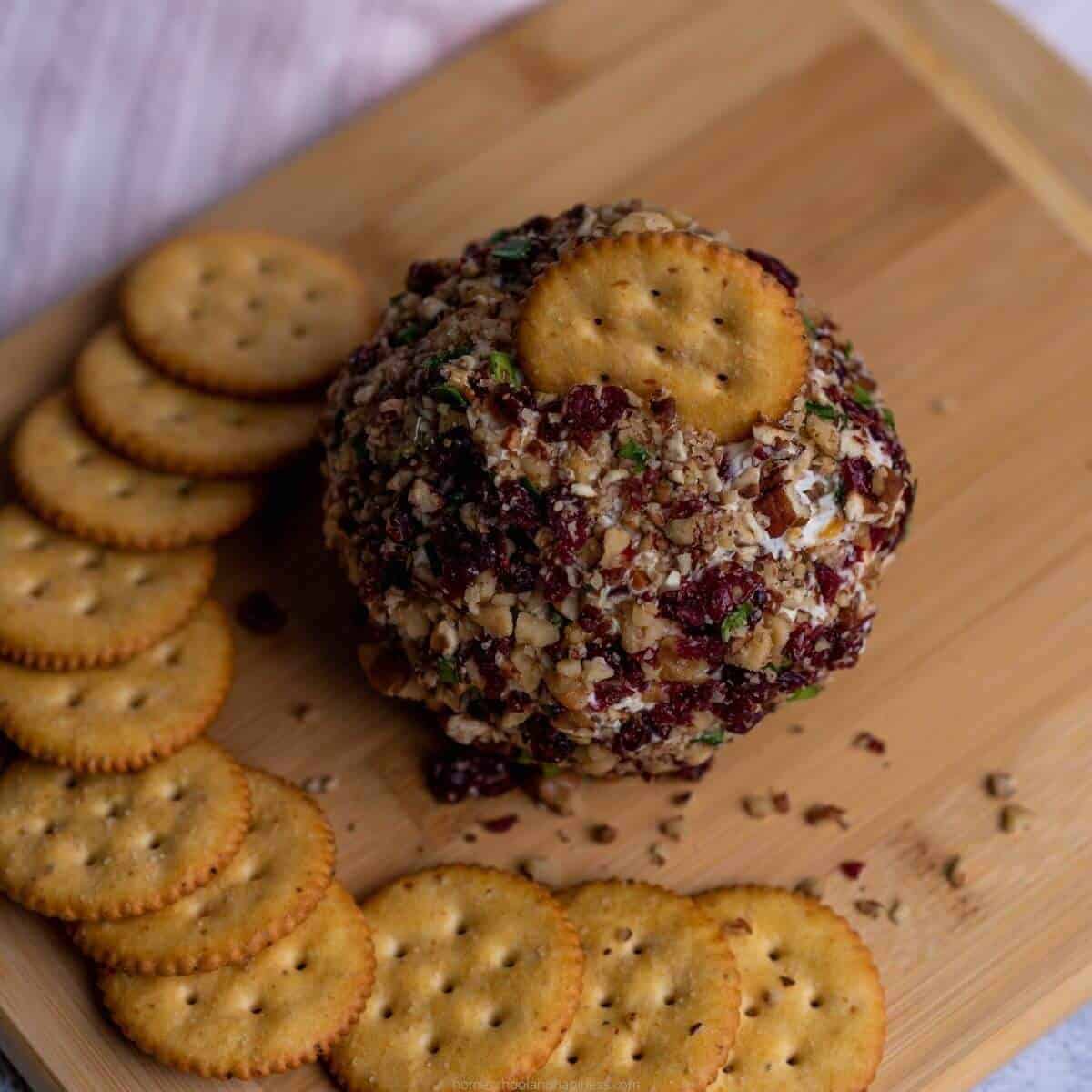 Cranberry Pecan Cheese Ball Recipe With Dried Cranberries And Walnuts