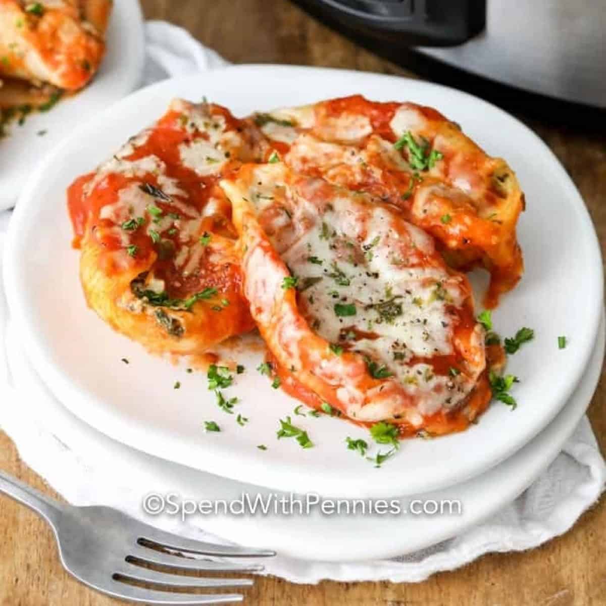 Crockpot Stuffed Shells