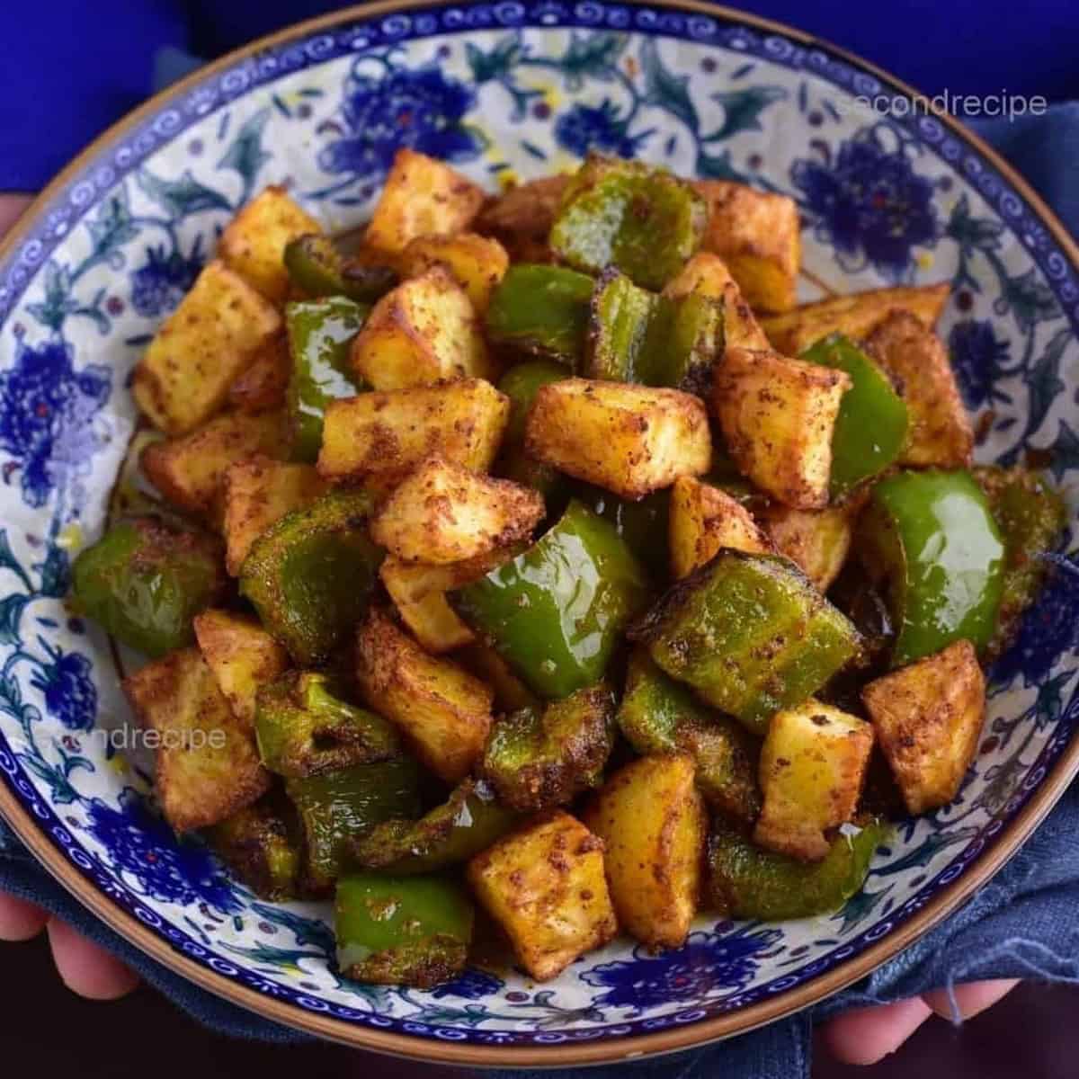 Easy Air Fryer Roasted Potatoes With Bell Peppers