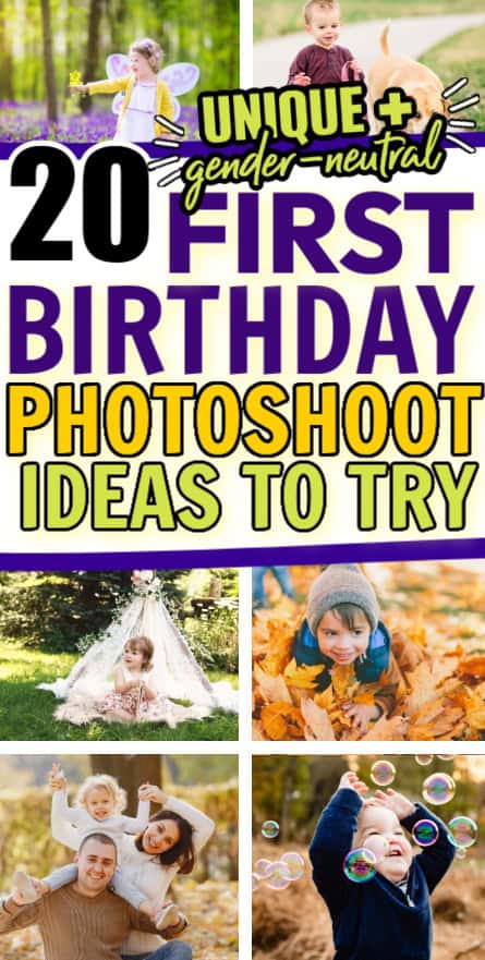  Creative First Birthday Photoshoot Ideas 