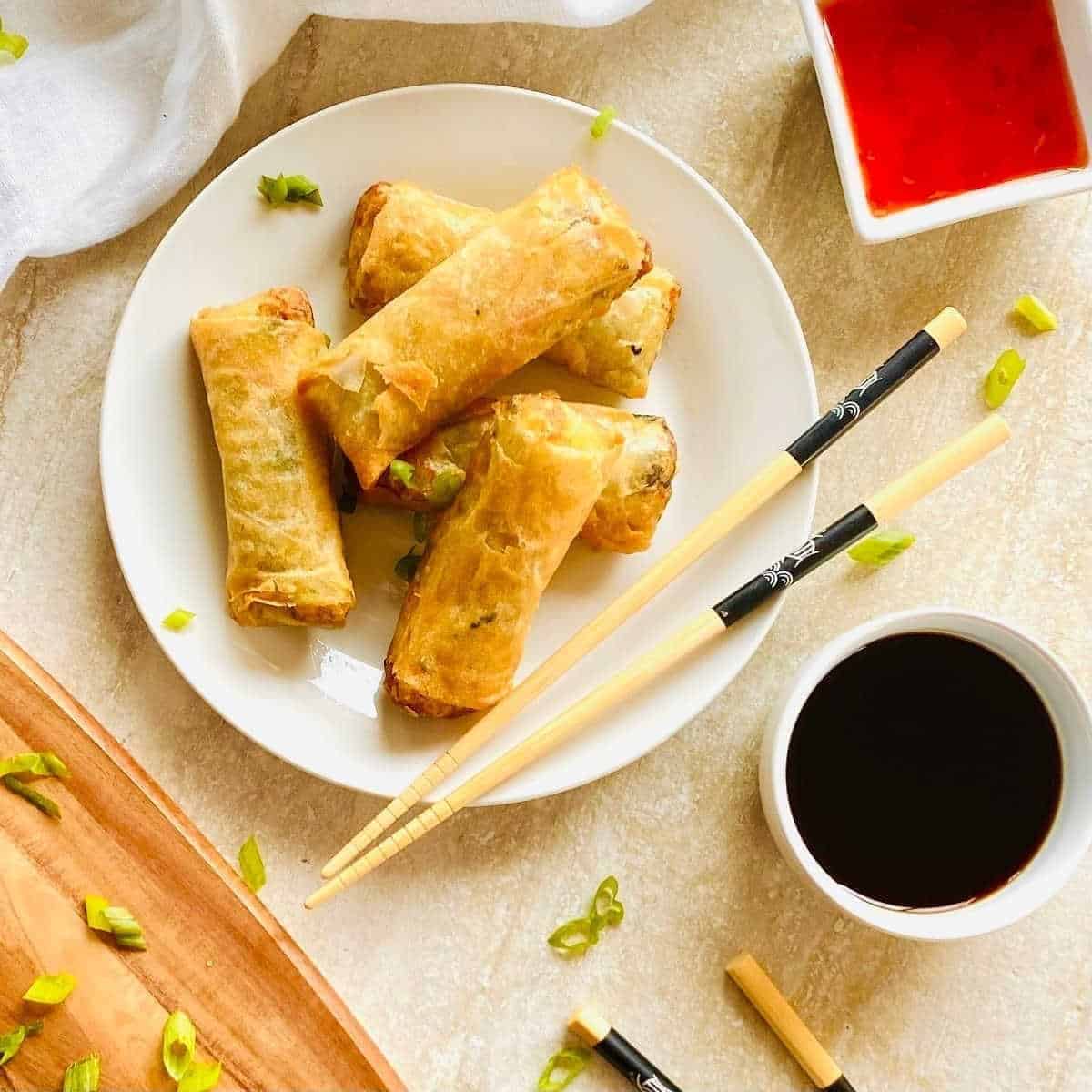 Frozen Spring Rolls In Air Fryer