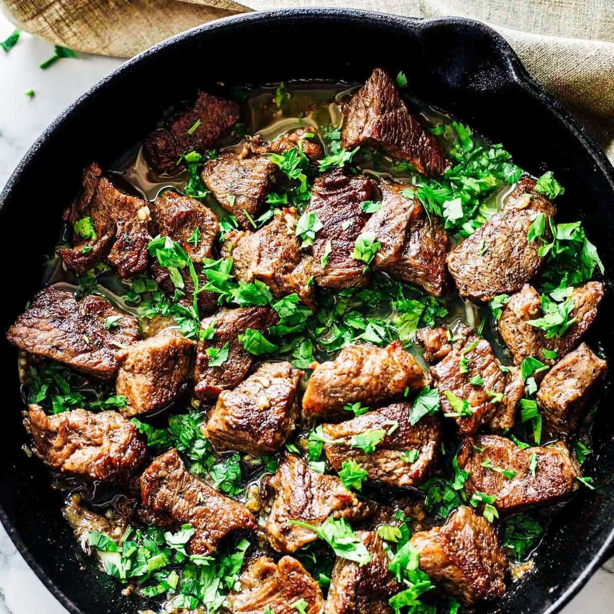 Garlic Butter Steak Bites