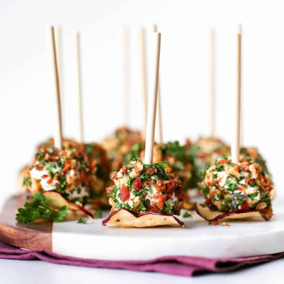 Goat Cheese Bacon Balls Appetizer Recipe