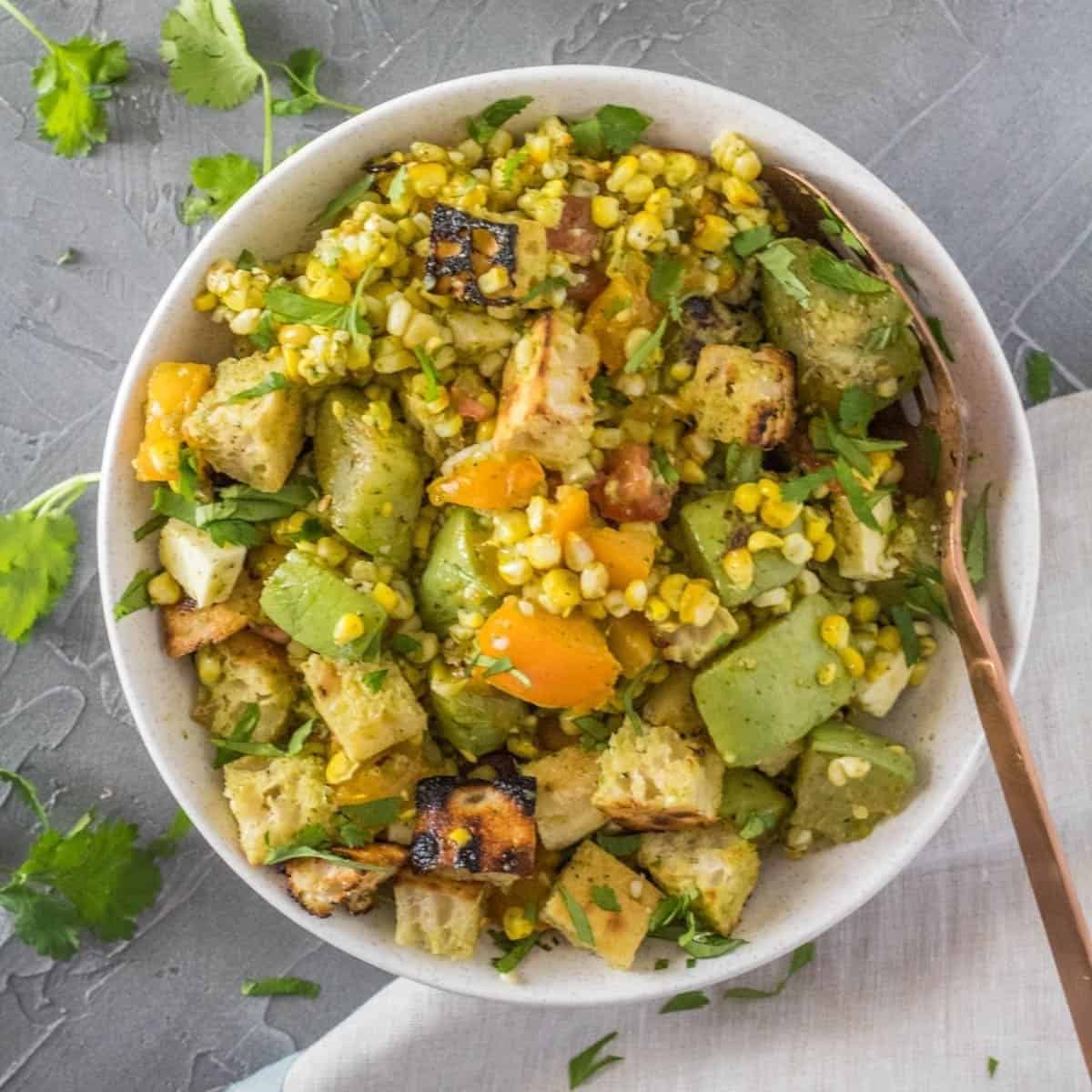 Grilled Mexican Panzanella Salad