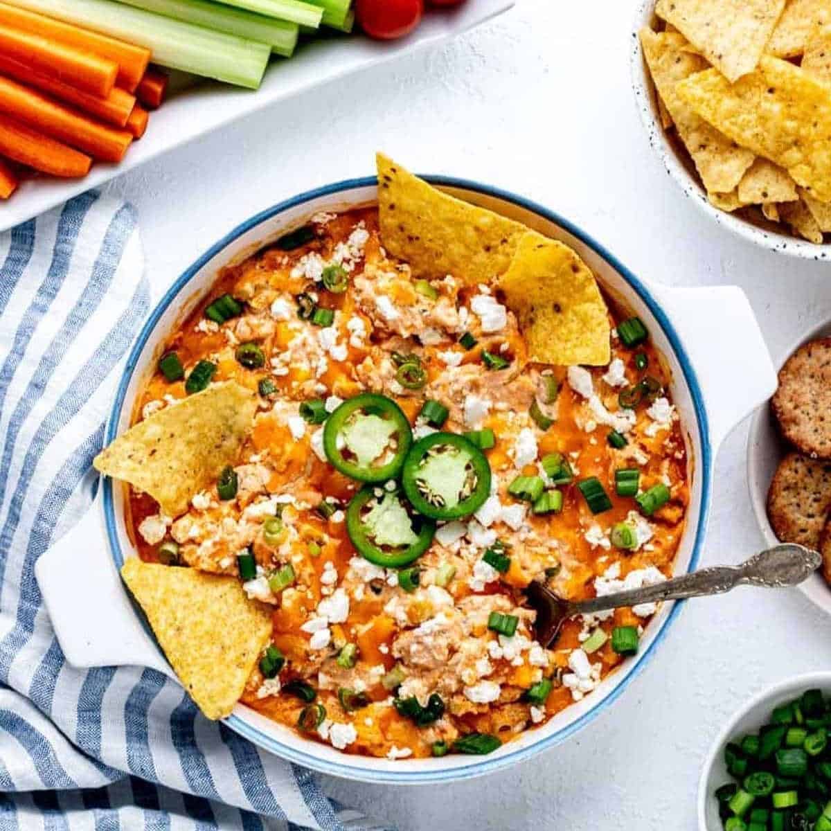 Healthy Buffalo Chicken Dip