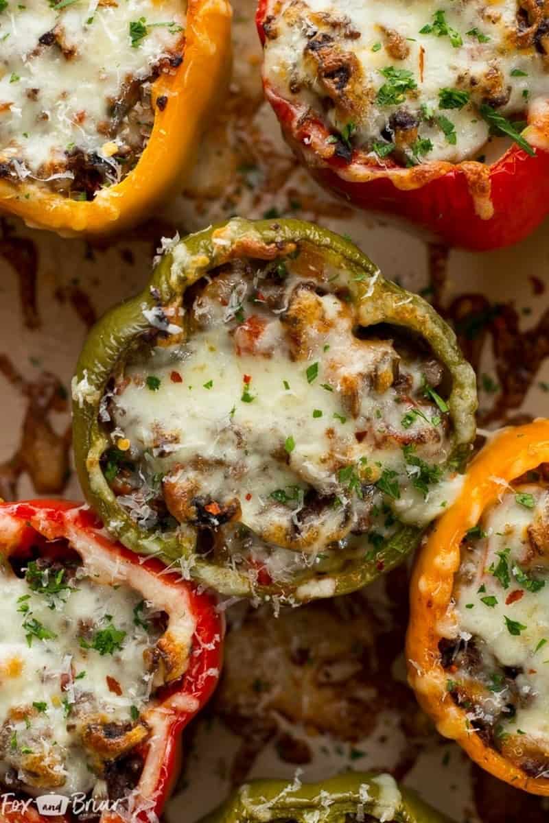 Pizza Stuffed Bell Peppers