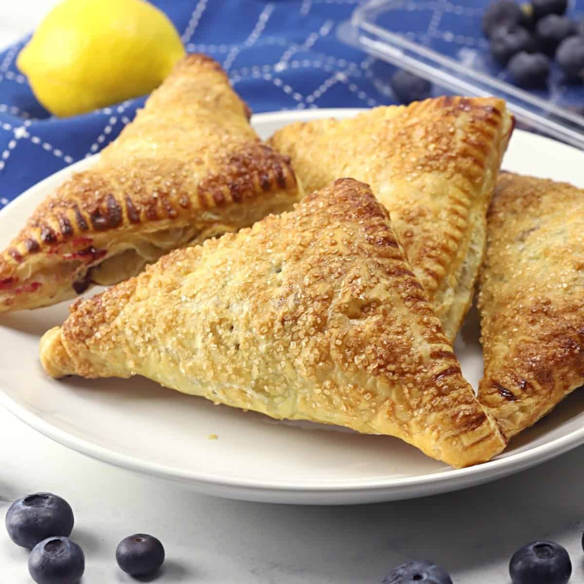 Puff Pastry Blueberry Turnovers